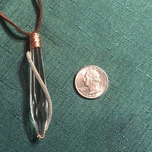 Glass crystal necklace